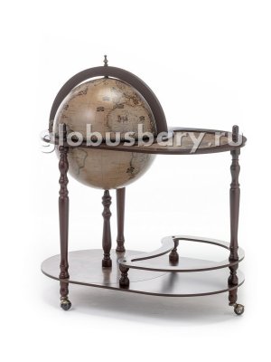 Напольный глобус бар со столом Da Vinci F429, Д=42 см