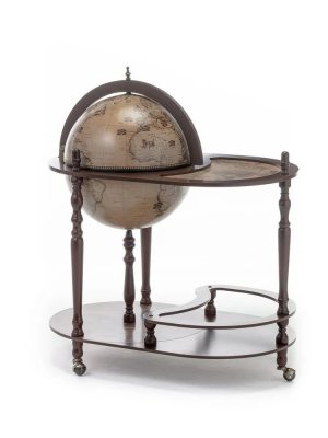 Напольный глобус бар со столом Da Vinci F403, Д=40 см